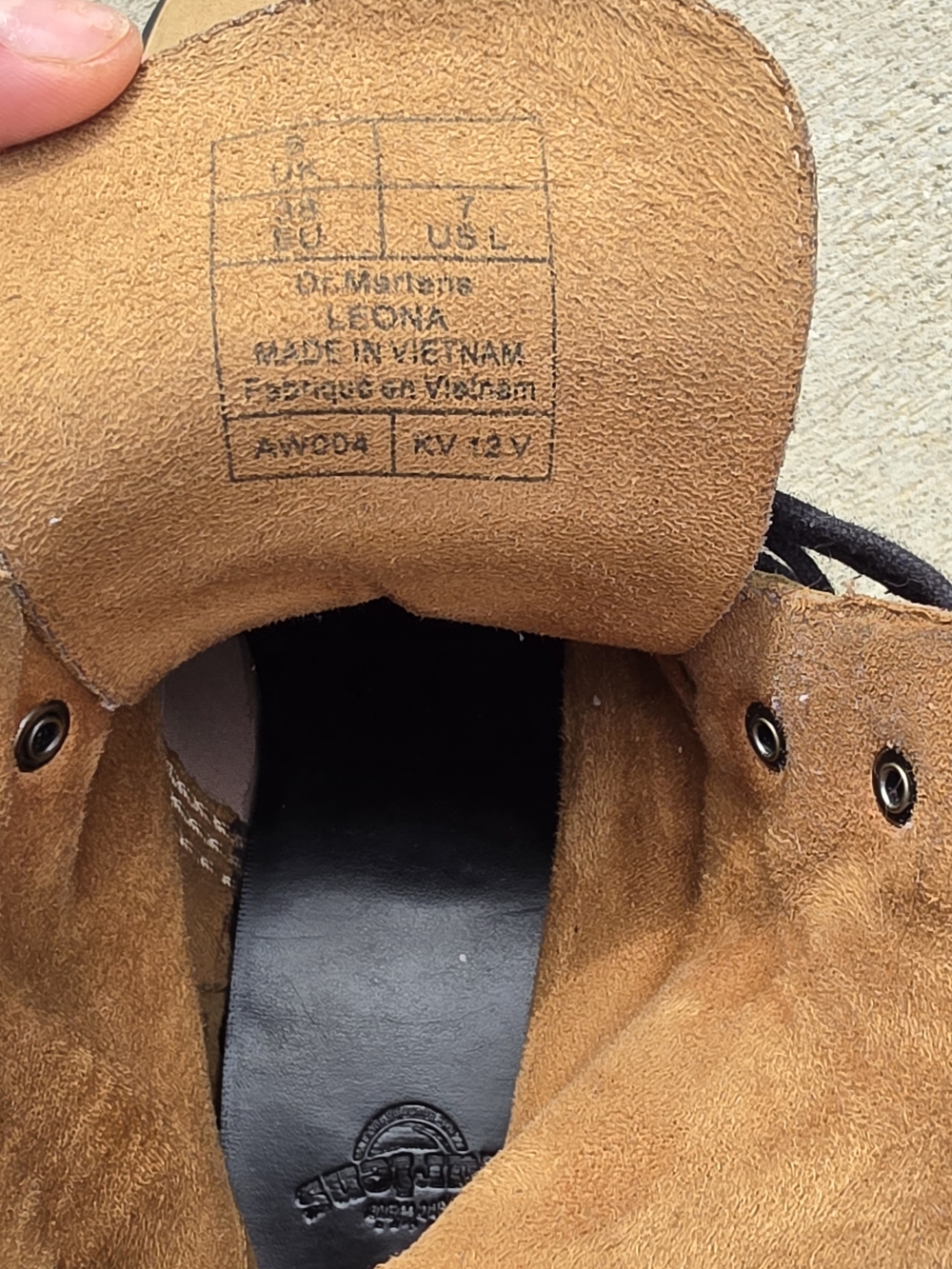 Dr. Martens Women's Lace-Up Boots in Tan Suede